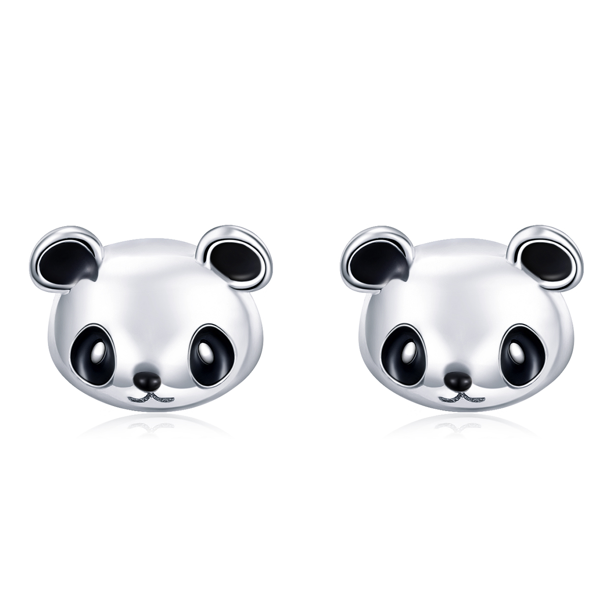 Pandora Style Schattige Panda Oorknopjes - SCE386