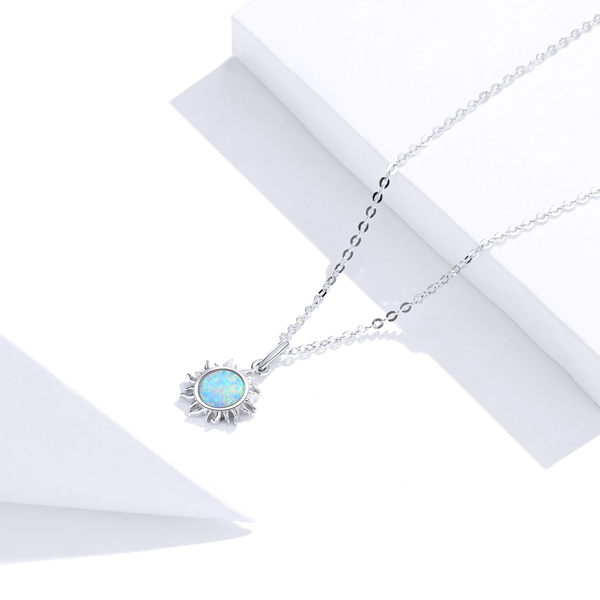 Pandora Style Blauwe Zon Chain Ketting - SCN399