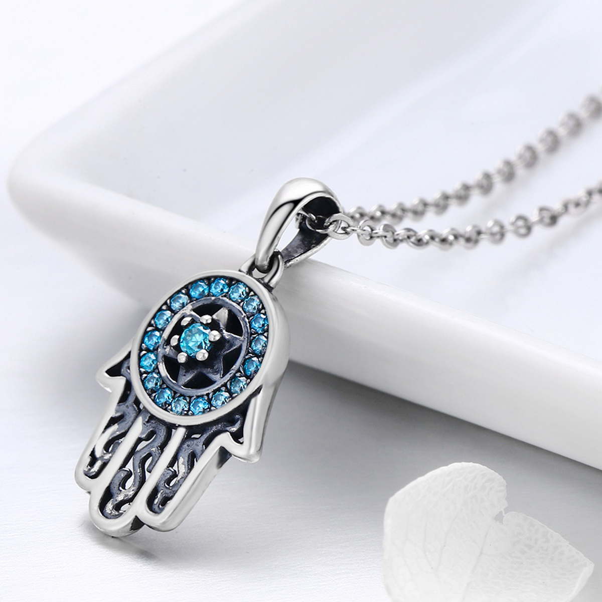 Pandora Style Fatima's bewaking Chain Ketting - SCN264