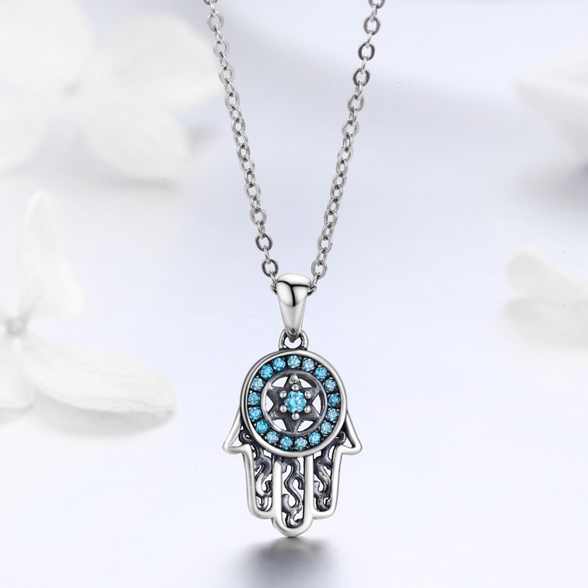 Pandora Style Fatima's bewaking Chain Ketting - SCN264