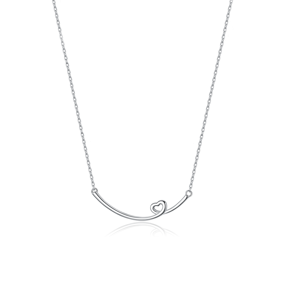 Pandora Style Gelukkige glimlach Chain Ketting - SCN381