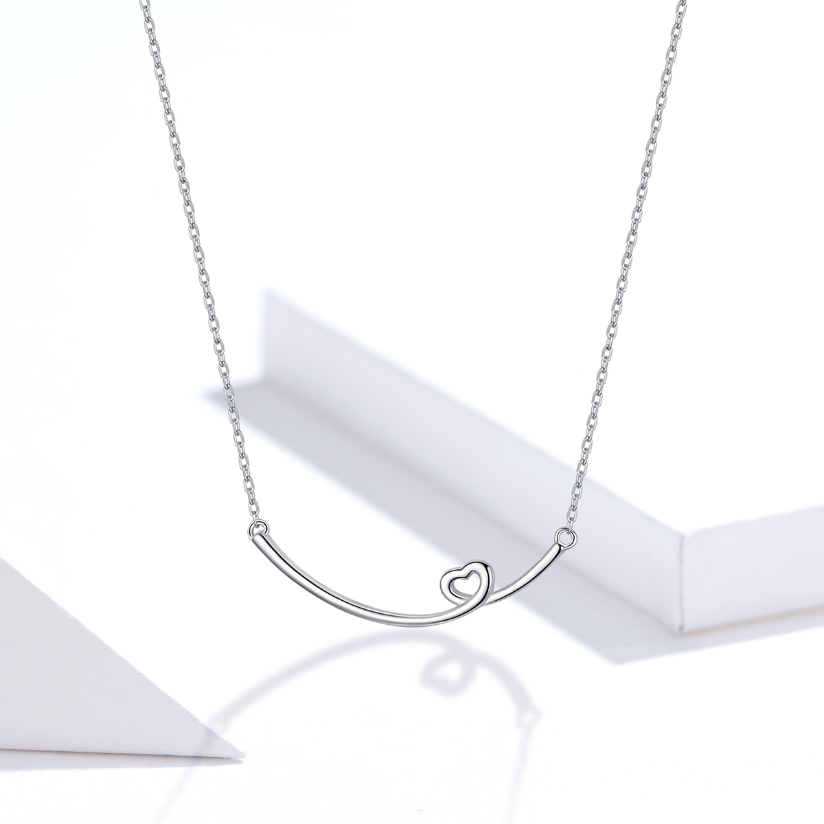 Pandora Style Gelukkige glimlach Chain Ketting - SCN381