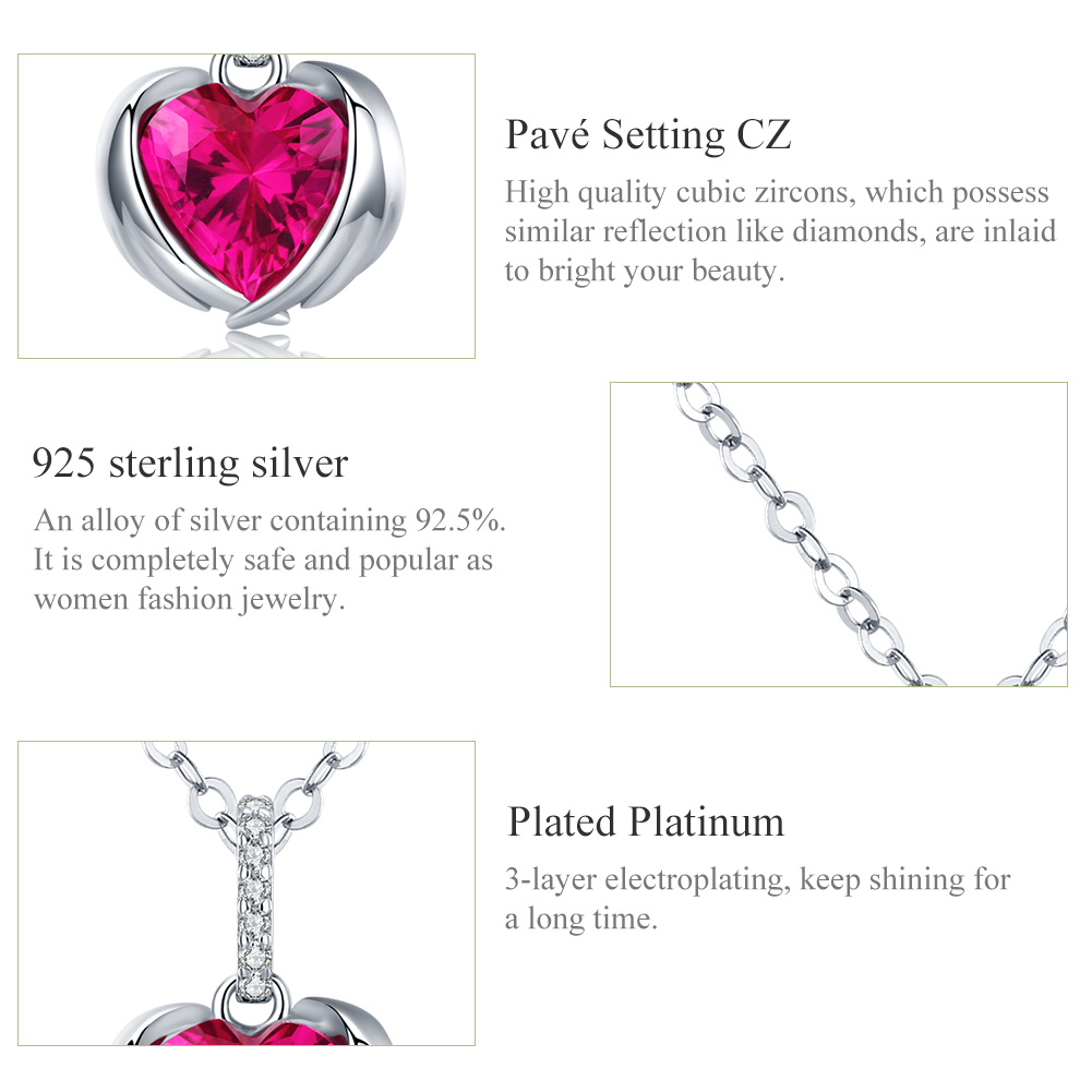 Pandora Style Guardian Hearts Chain Ketting - SCN341