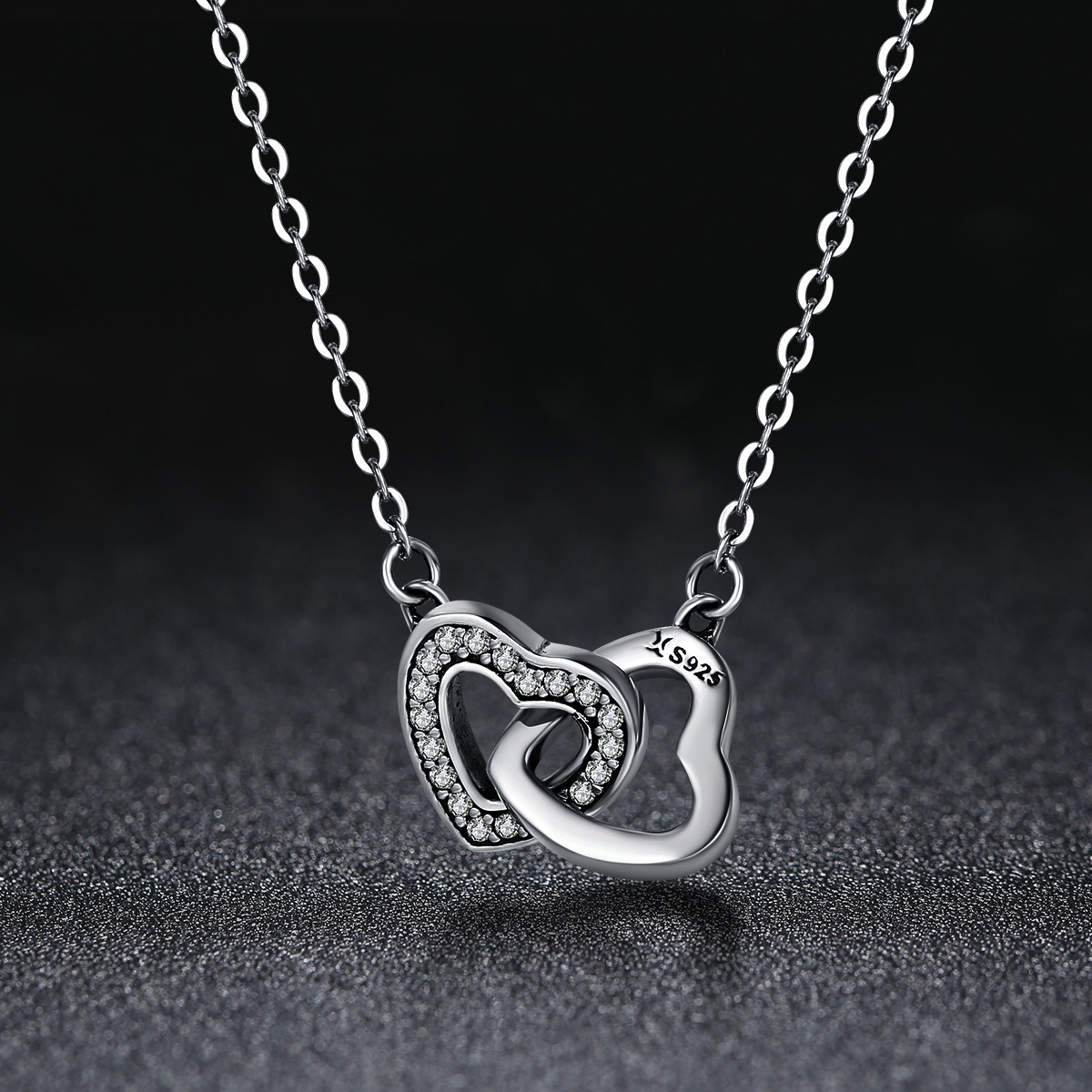 Pandora Style Hart en ziel Chain Ketting - SCN181