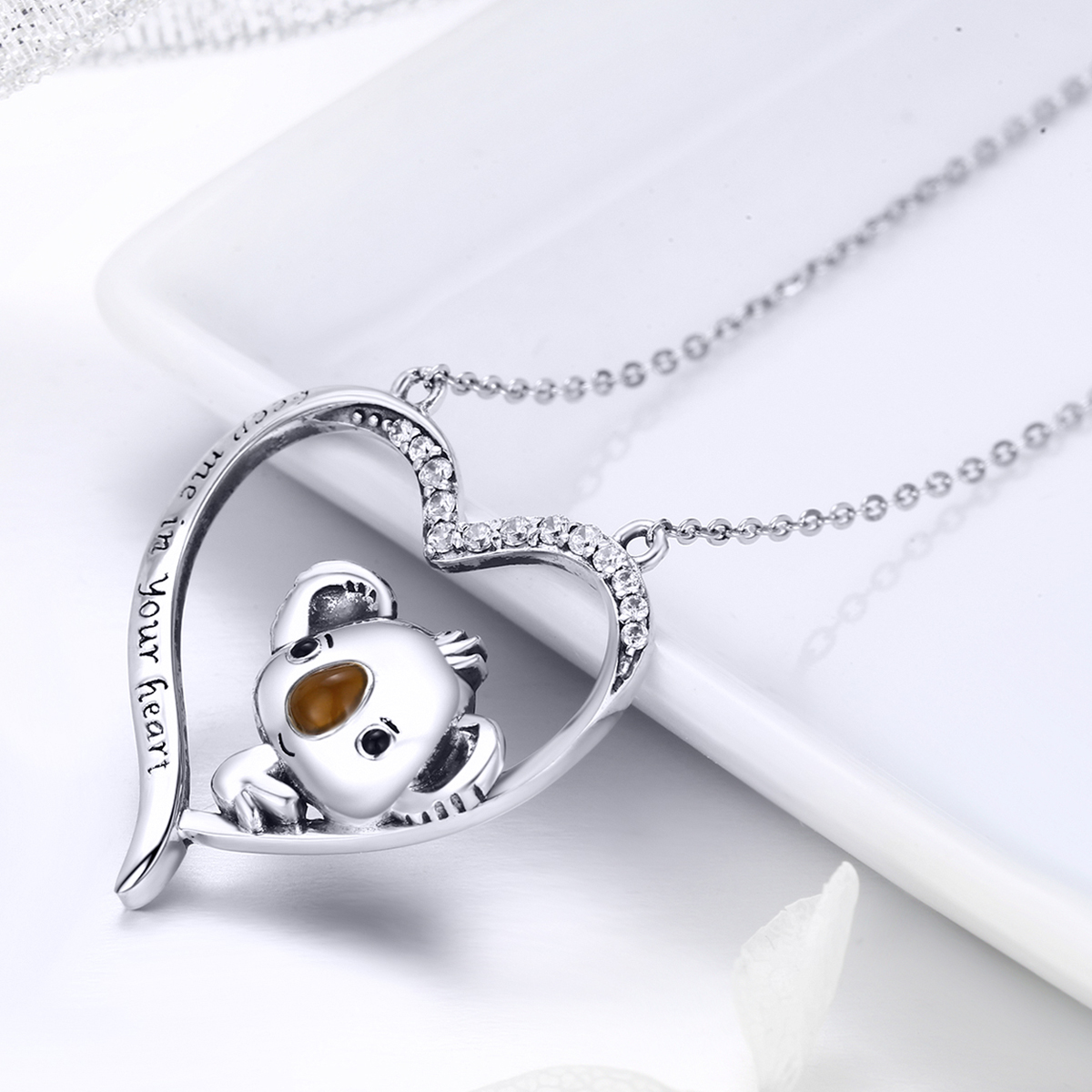 Pandora Style Hou me in je hart Chain Ketting - SCN256