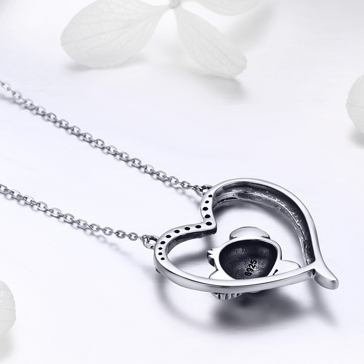 Pandora Style Hou me in je hart Chain Ketting - SCN256