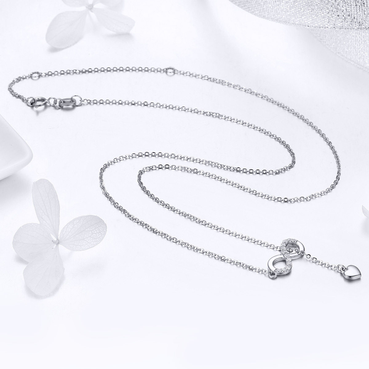 Pandora Style Oneindige charme Chain Ketting - SCN223