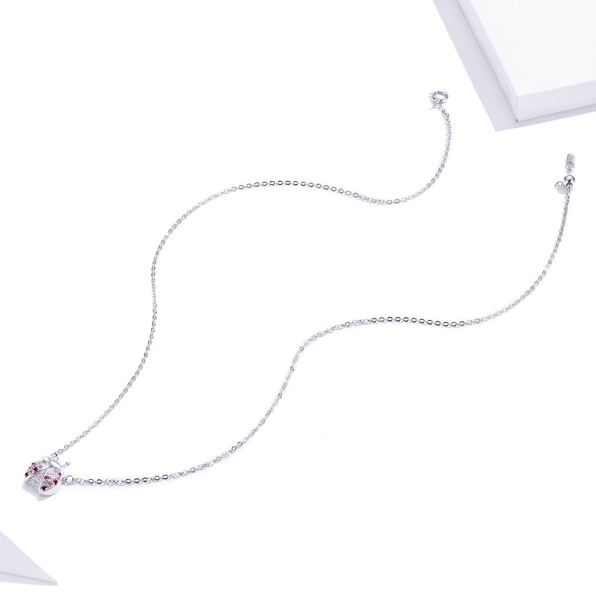 Pandora Style Oogverblindend lieveheersbeestje Chain Ketting - SCN400