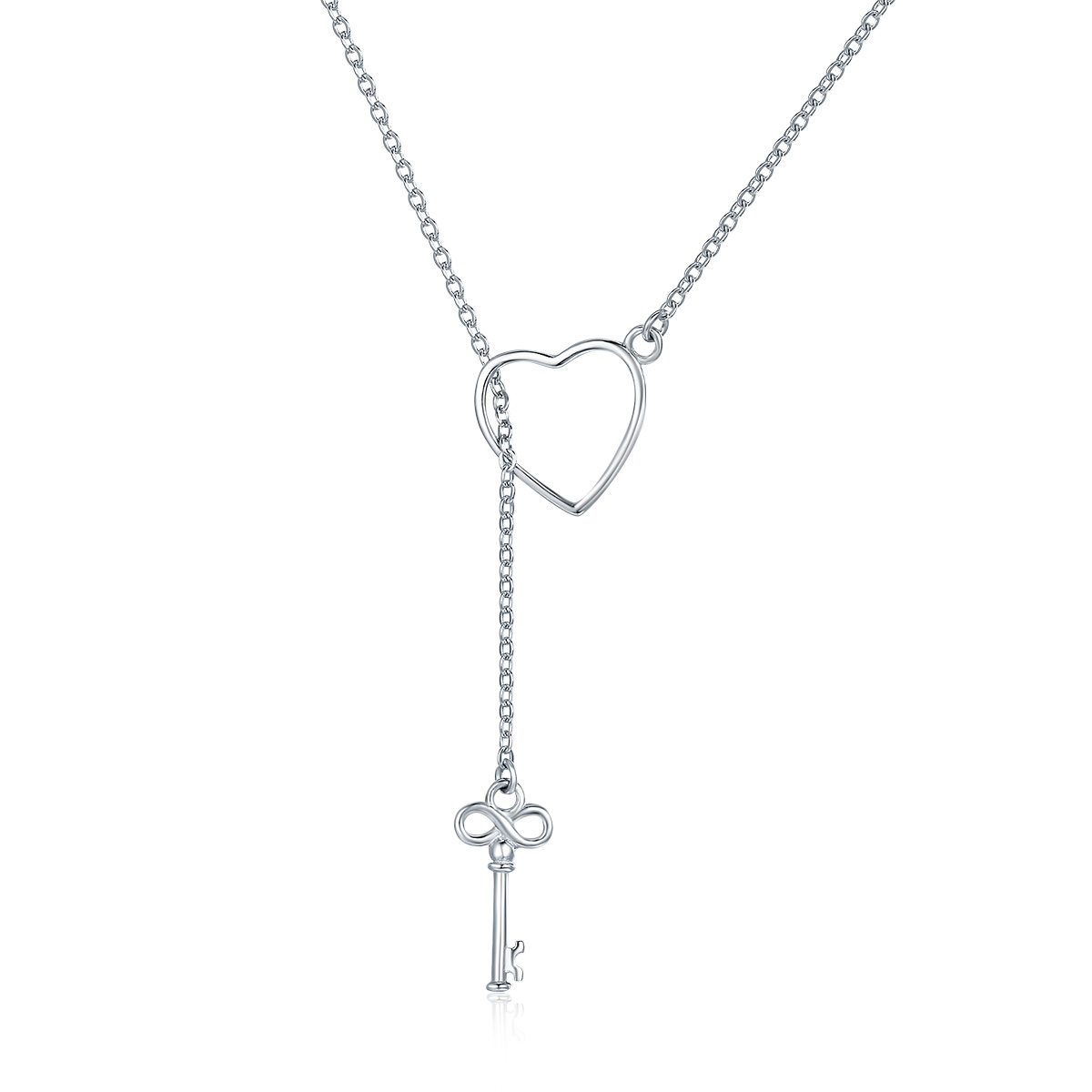 Pandora Style Open je hart Chain Ketting - SCN107