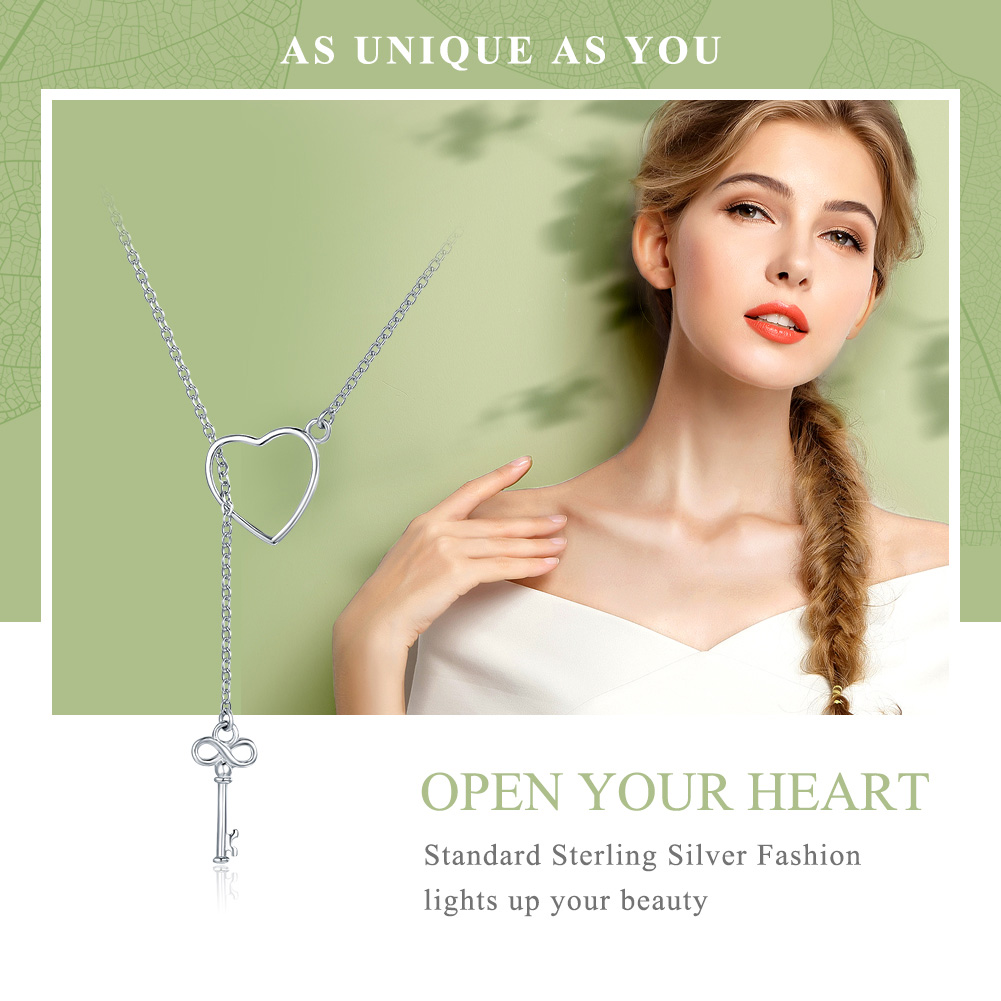 Pandora Style Open je hart Chain Ketting - SCN107