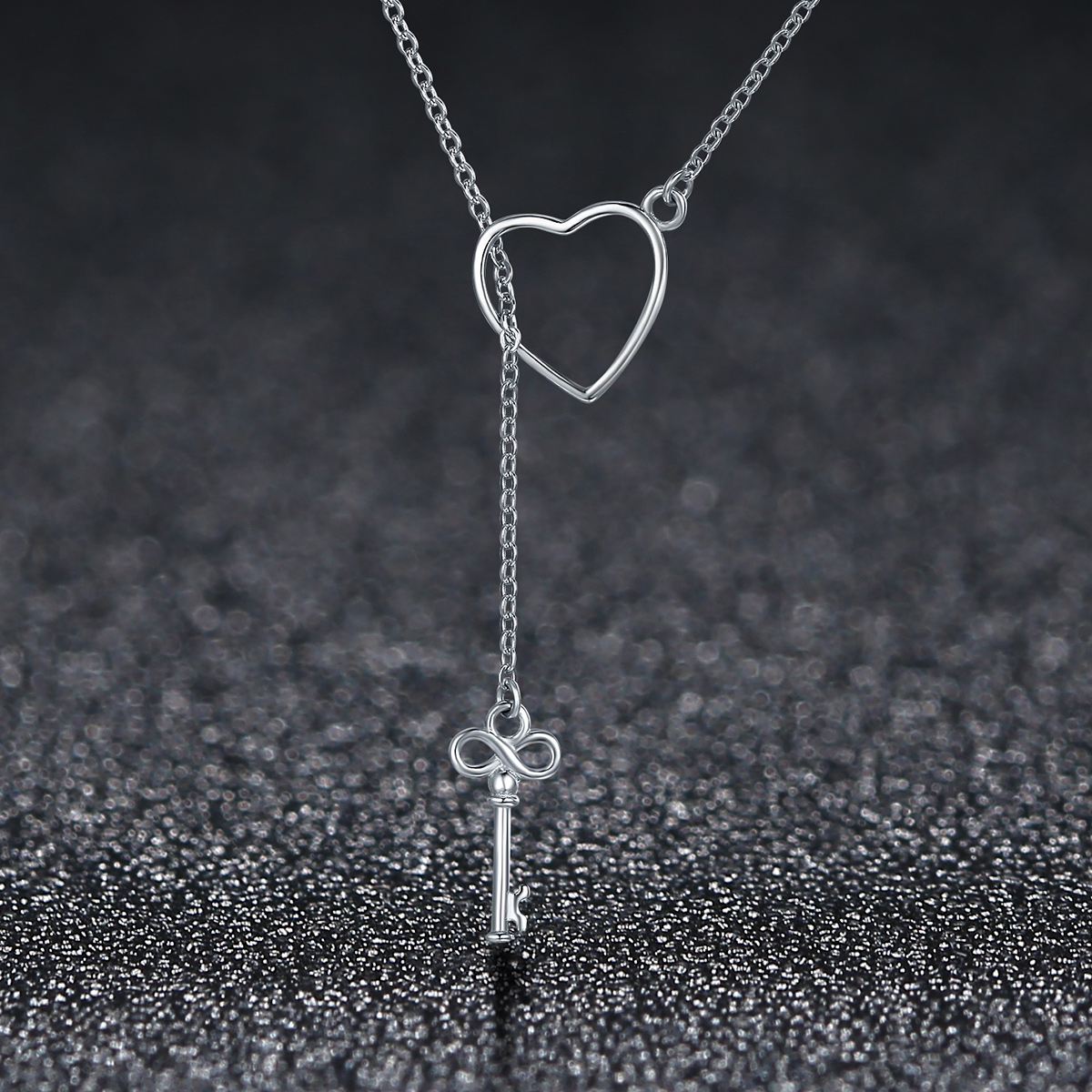 Pandora Style Open je hart Chain Ketting - SCN107