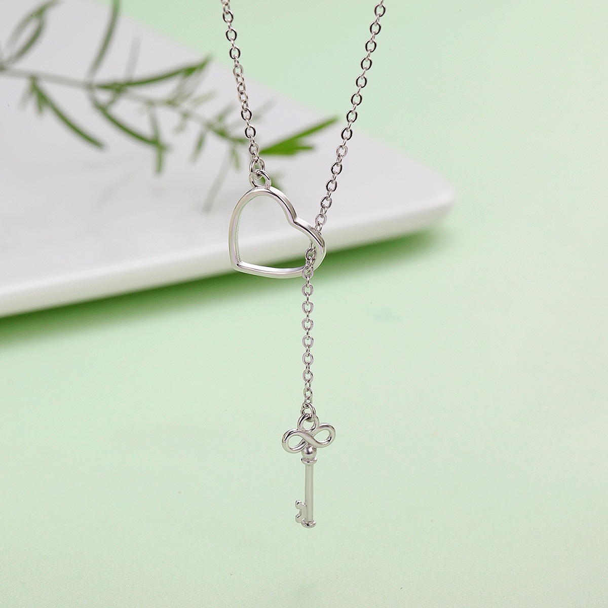 Pandora Style Open je hart Chain Ketting - SCN107