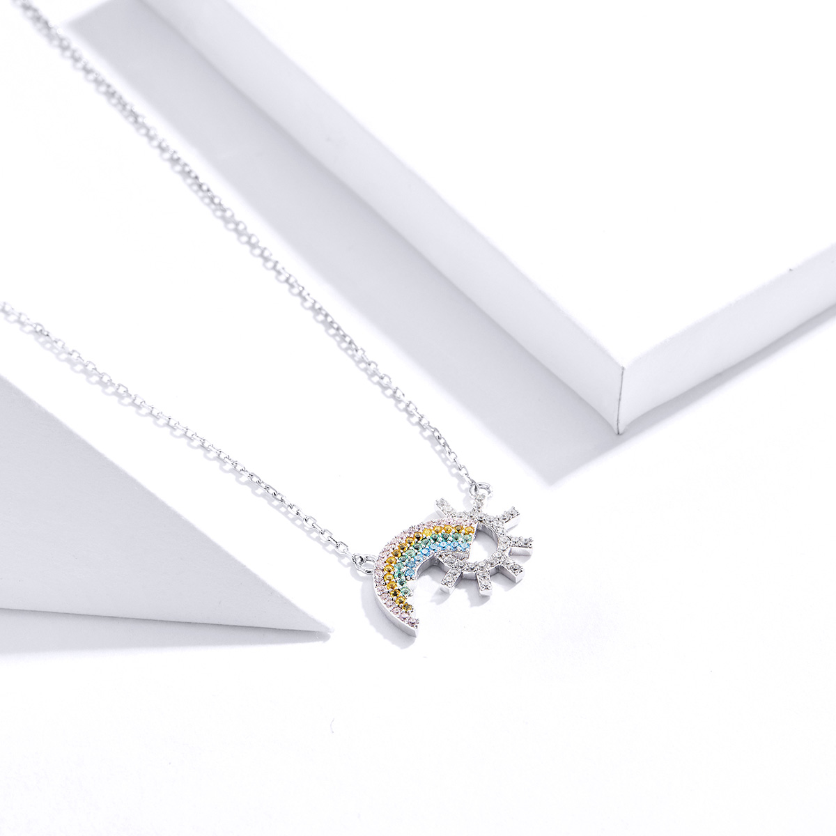 Pandora Style Regenboog Chain Ketting - SCN366