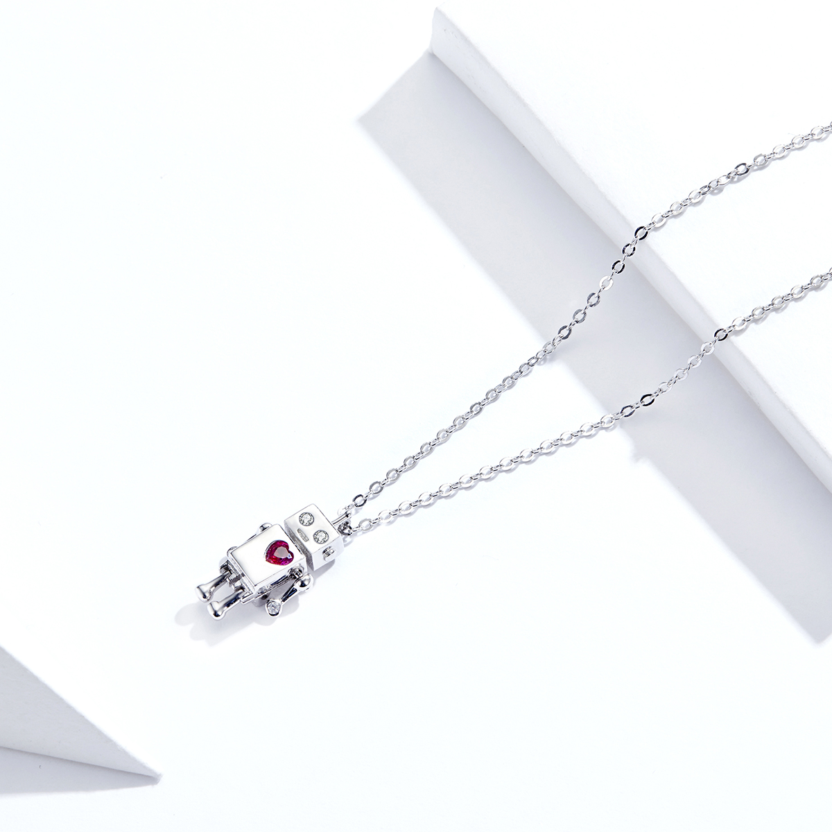 Pandora Style Robot van de liefde Chain Ketting - SCN388