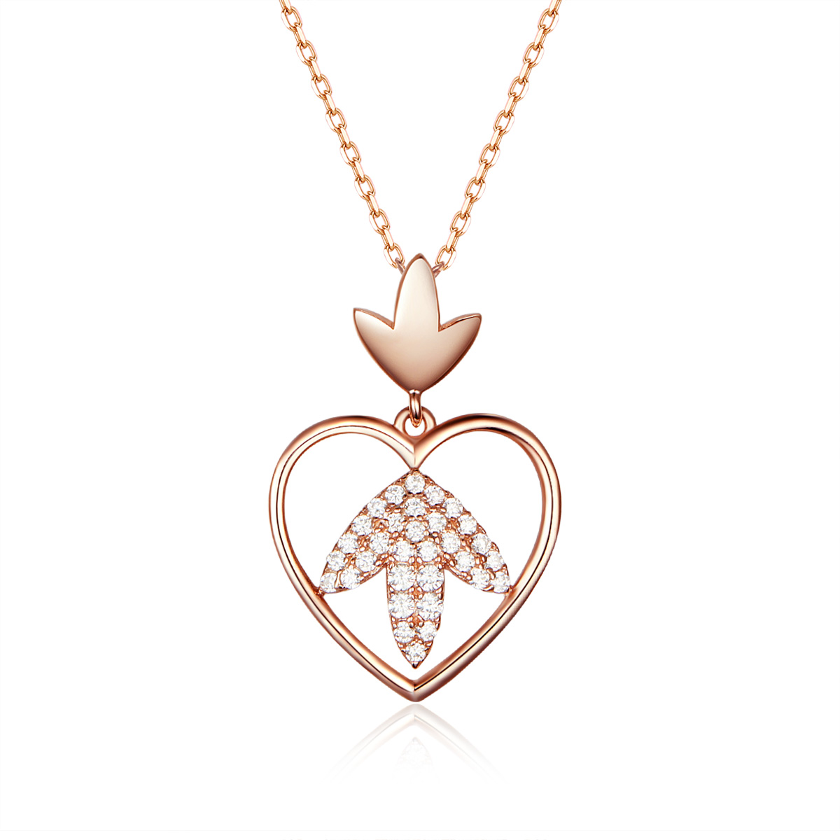 Pandora Style Rose Autumn Love Chain Ketting - SCN313