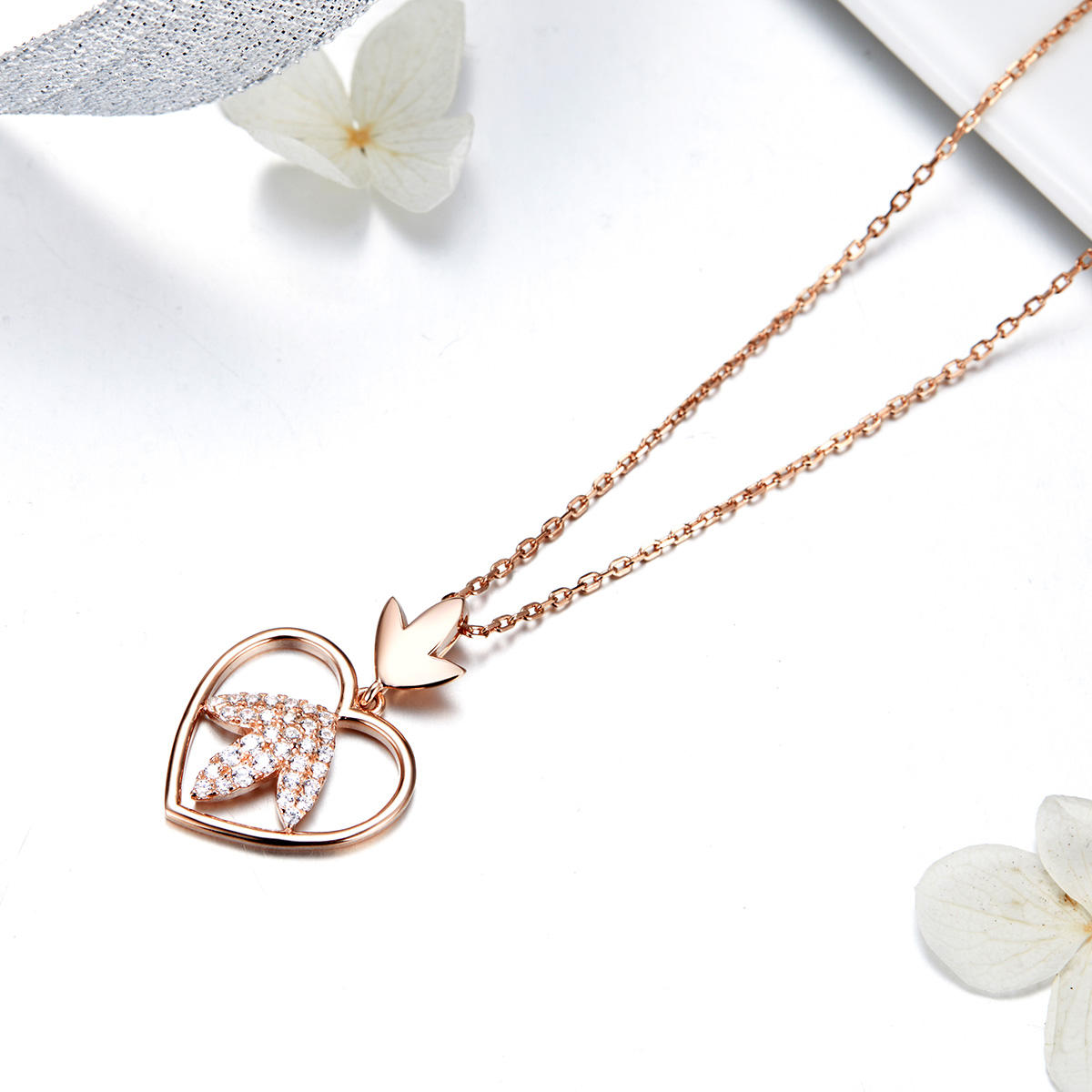 Pandora Style Rose Autumn Love Chain Ketting - SCN313