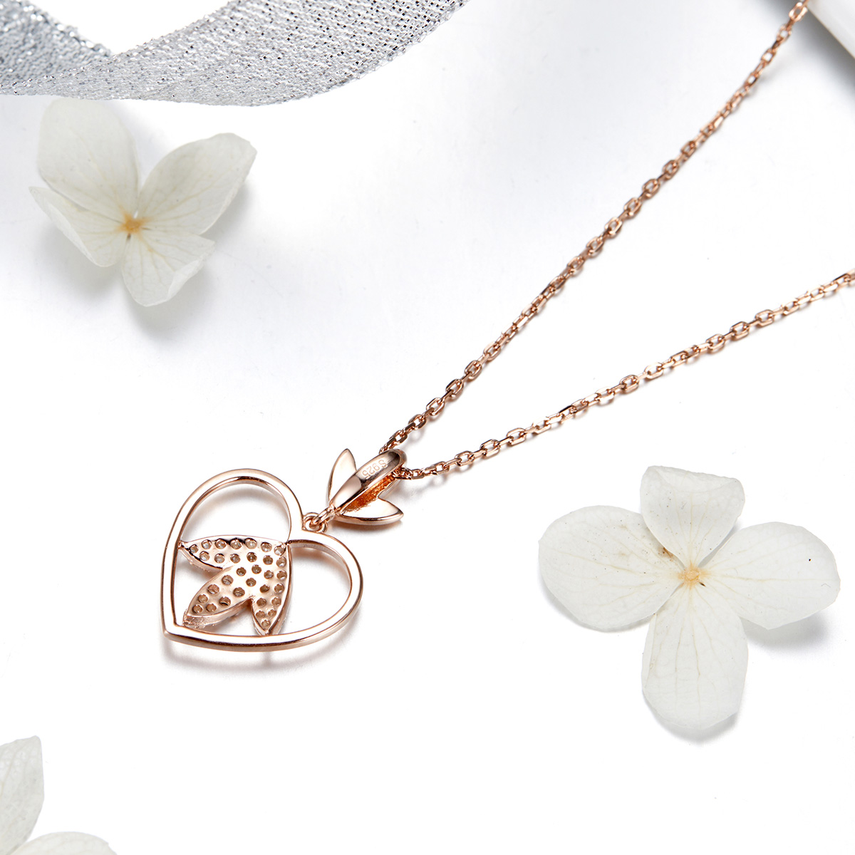 Pandora Style Rose Autumn Love Chain Ketting - SCN313