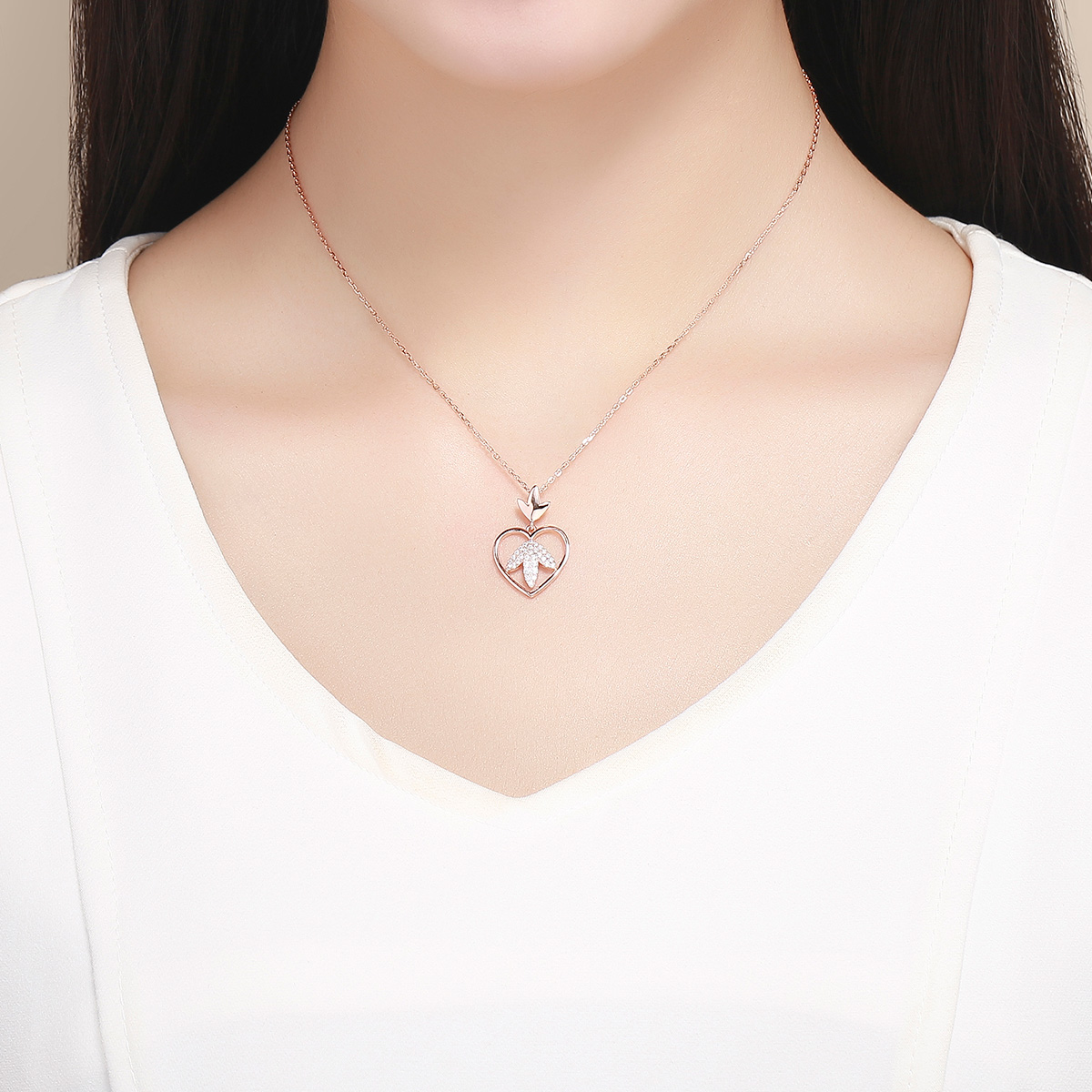 Pandora Style Rose Autumn Love Chain Ketting - SCN313