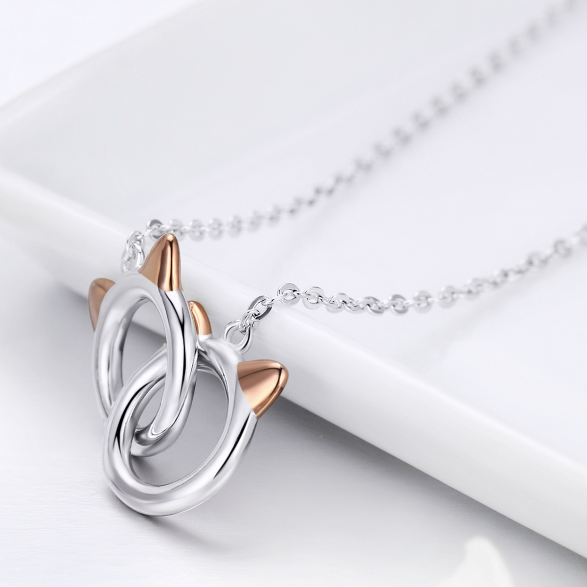 Pandora Style Rose Kat Chain Ketting - SCN252