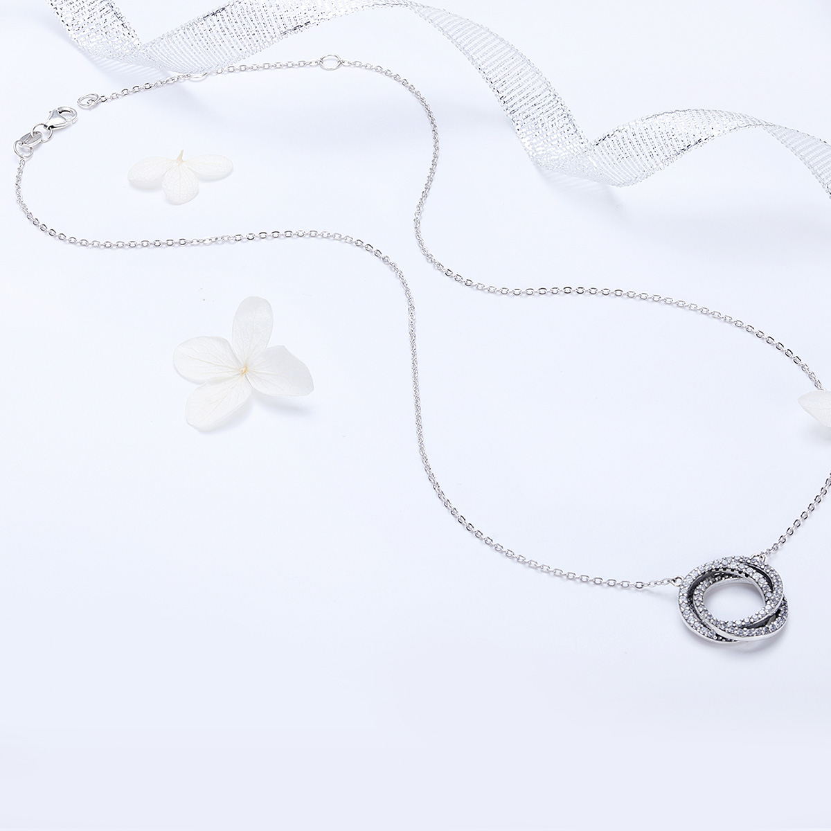 Pandora Style Rose minimalisme Chain Ketting - SCN259