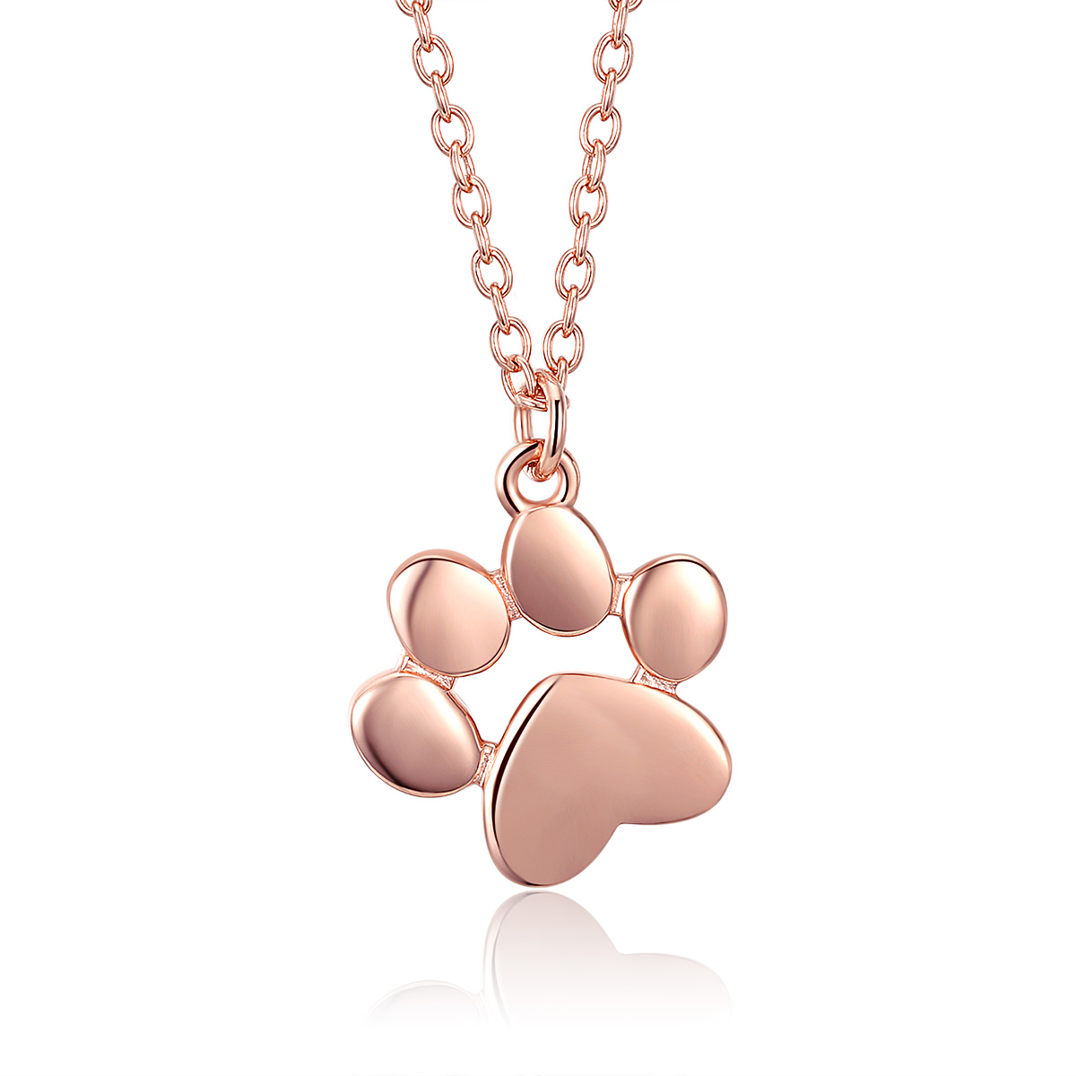 Pandora Style Rose Schattige poot Chain Ketting - SCN275-3