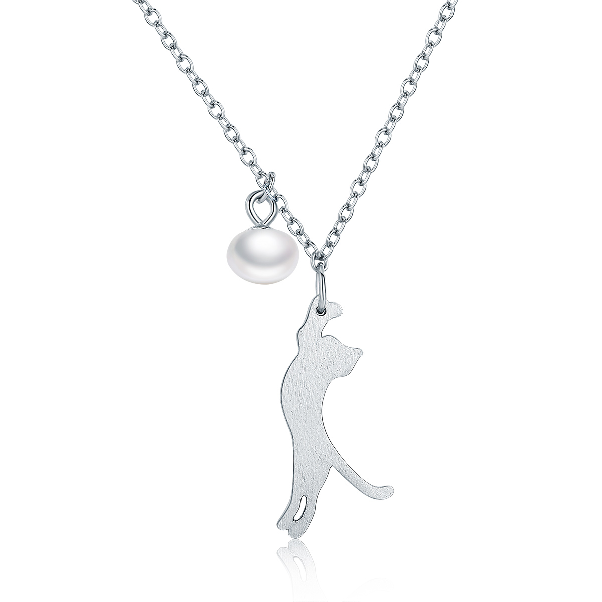 Pandora Style Speels Katje Chain Ketting - SCN175