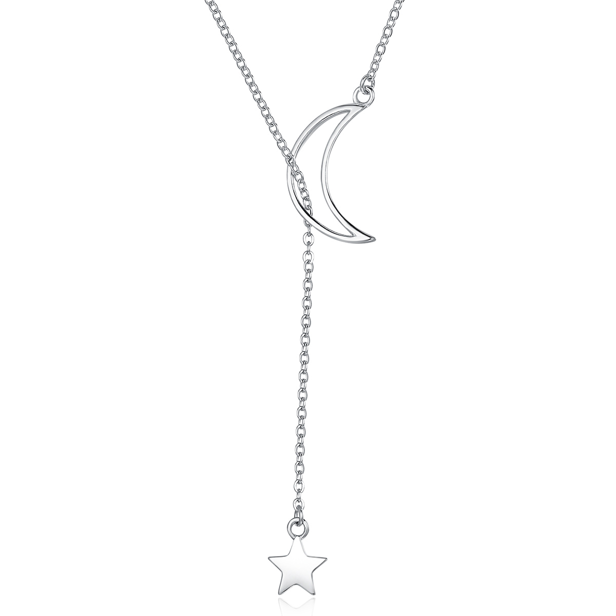 Pandora Style Ster En Maan Fee Chain Ketting - SCN108