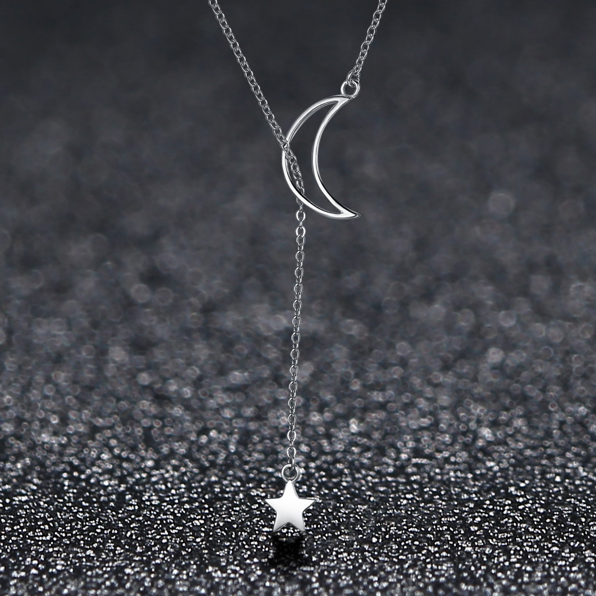 Pandora Style Ster En Maan Fee Chain Ketting - SCN108