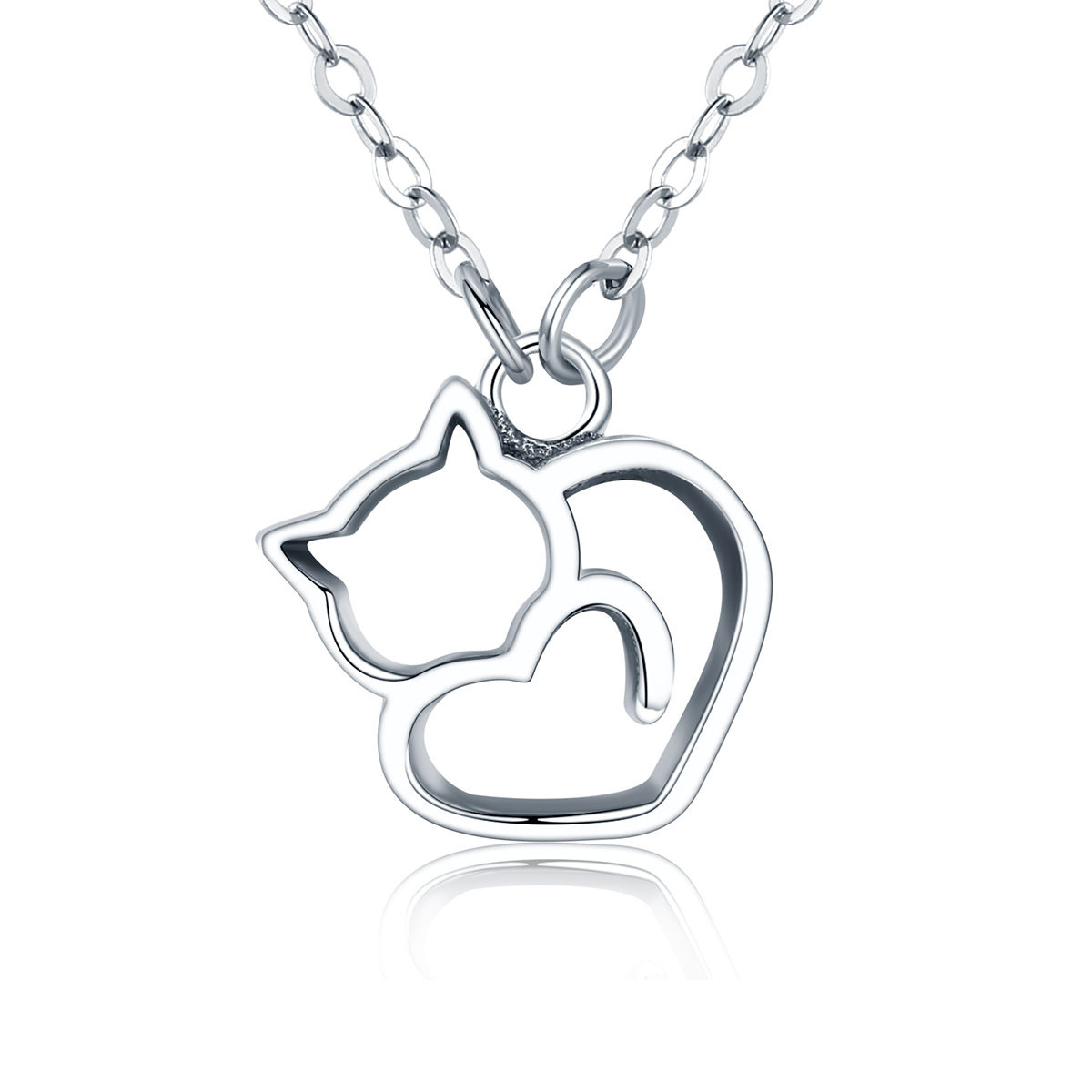 Pandora Style Stomme kat Chain Ketting - SCN188