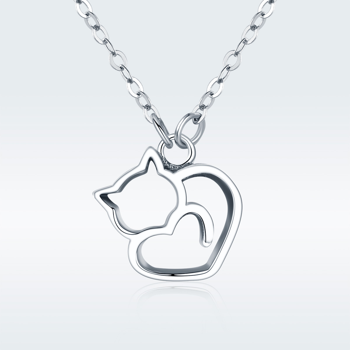 Pandora Style Stomme kat Chain Ketting - SCN188