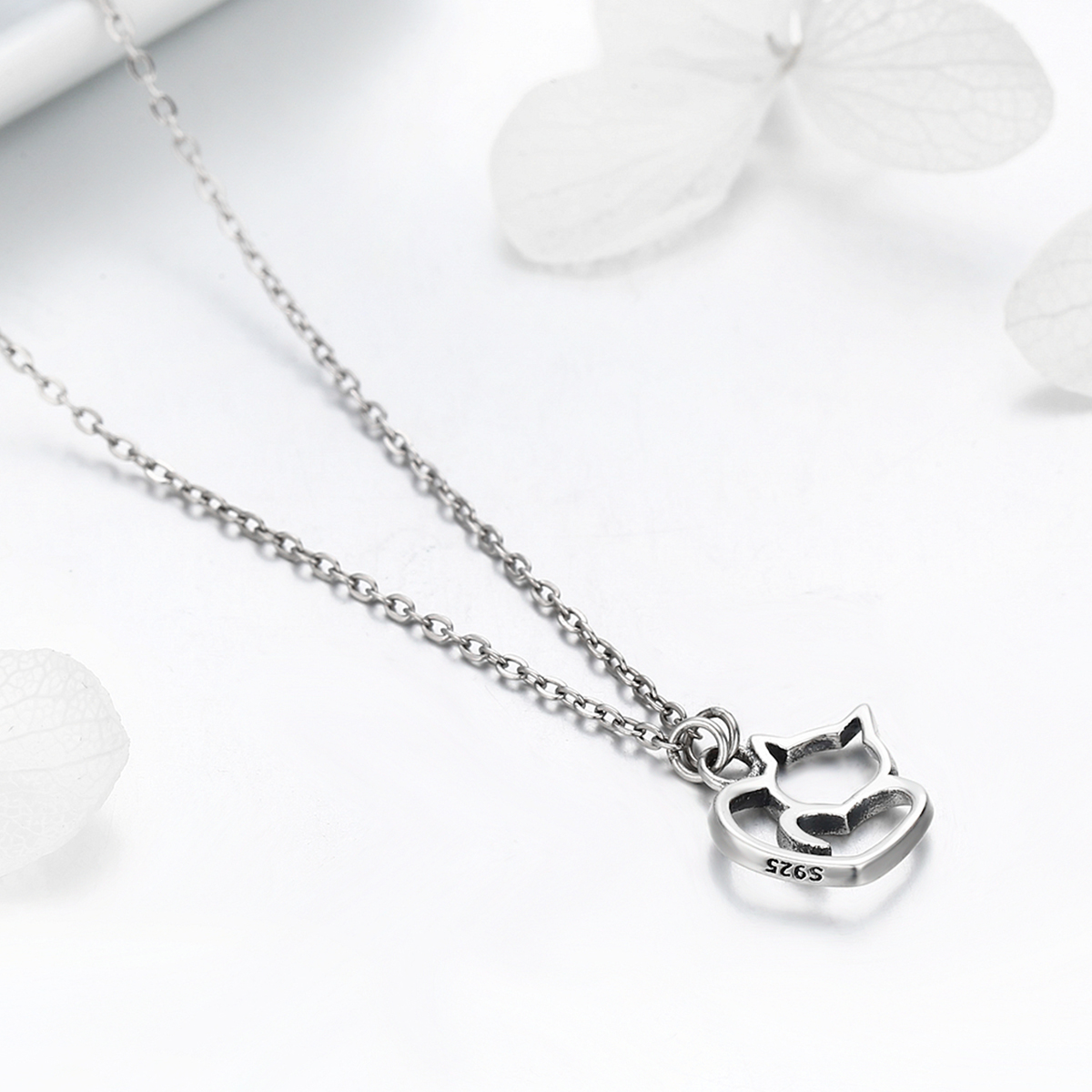 Pandora Style Stomme kat Chain Ketting - SCN188