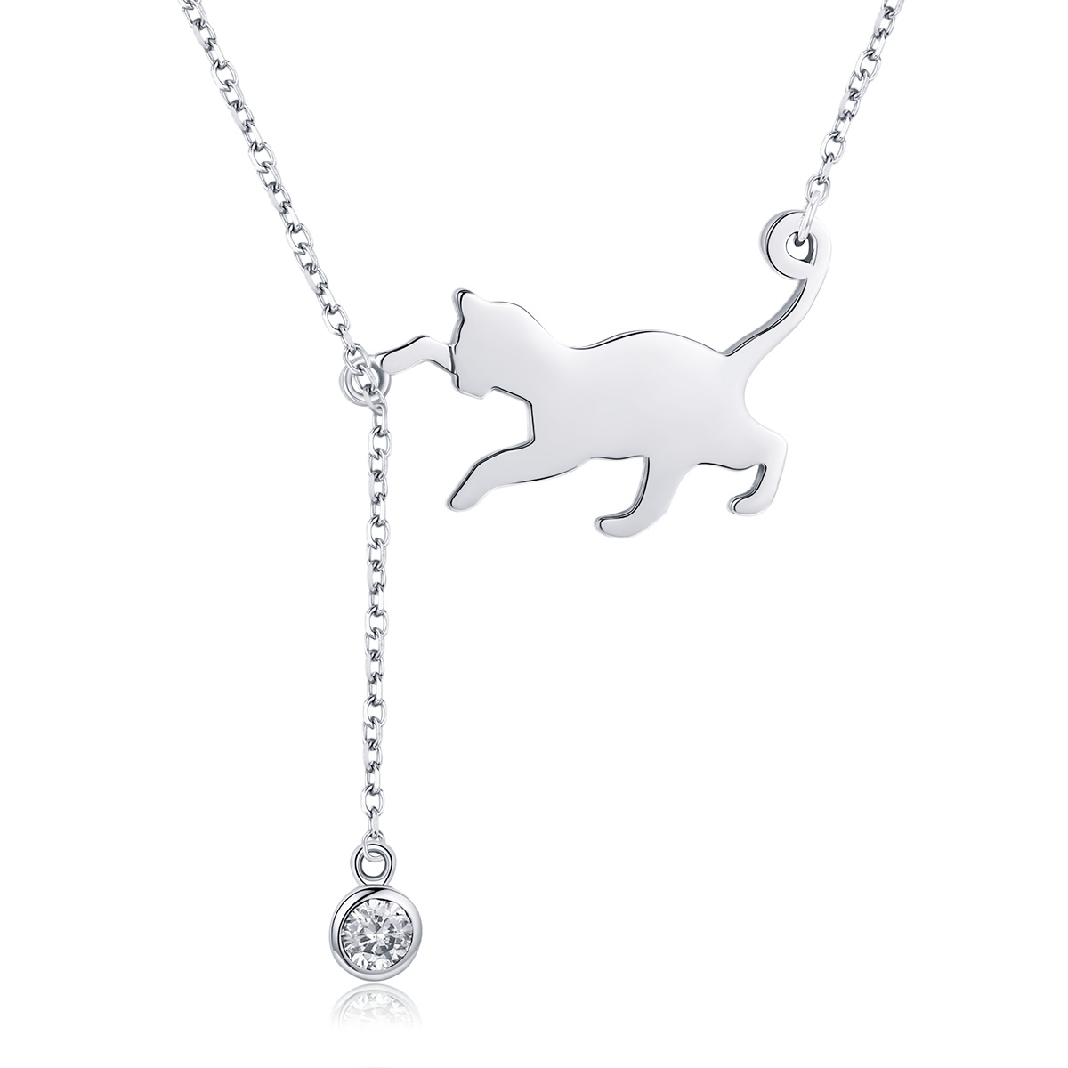 Pandora Style Stoute Kitten Chain Ketting - SCN232