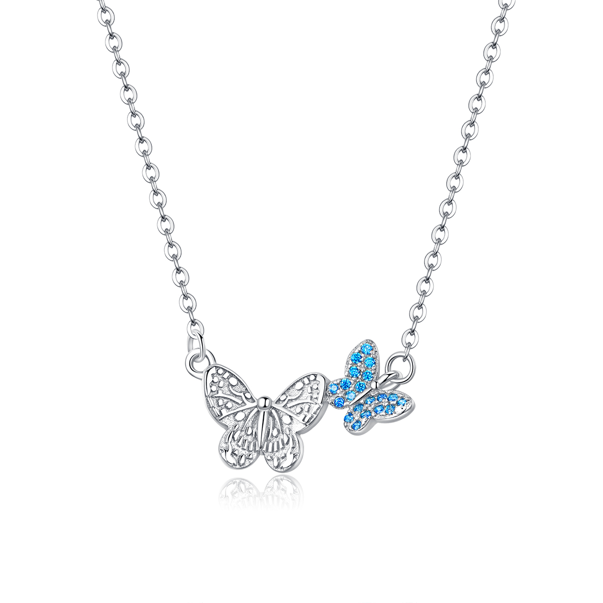 Pandora Style Vlinder Chain Ketting - SCN384