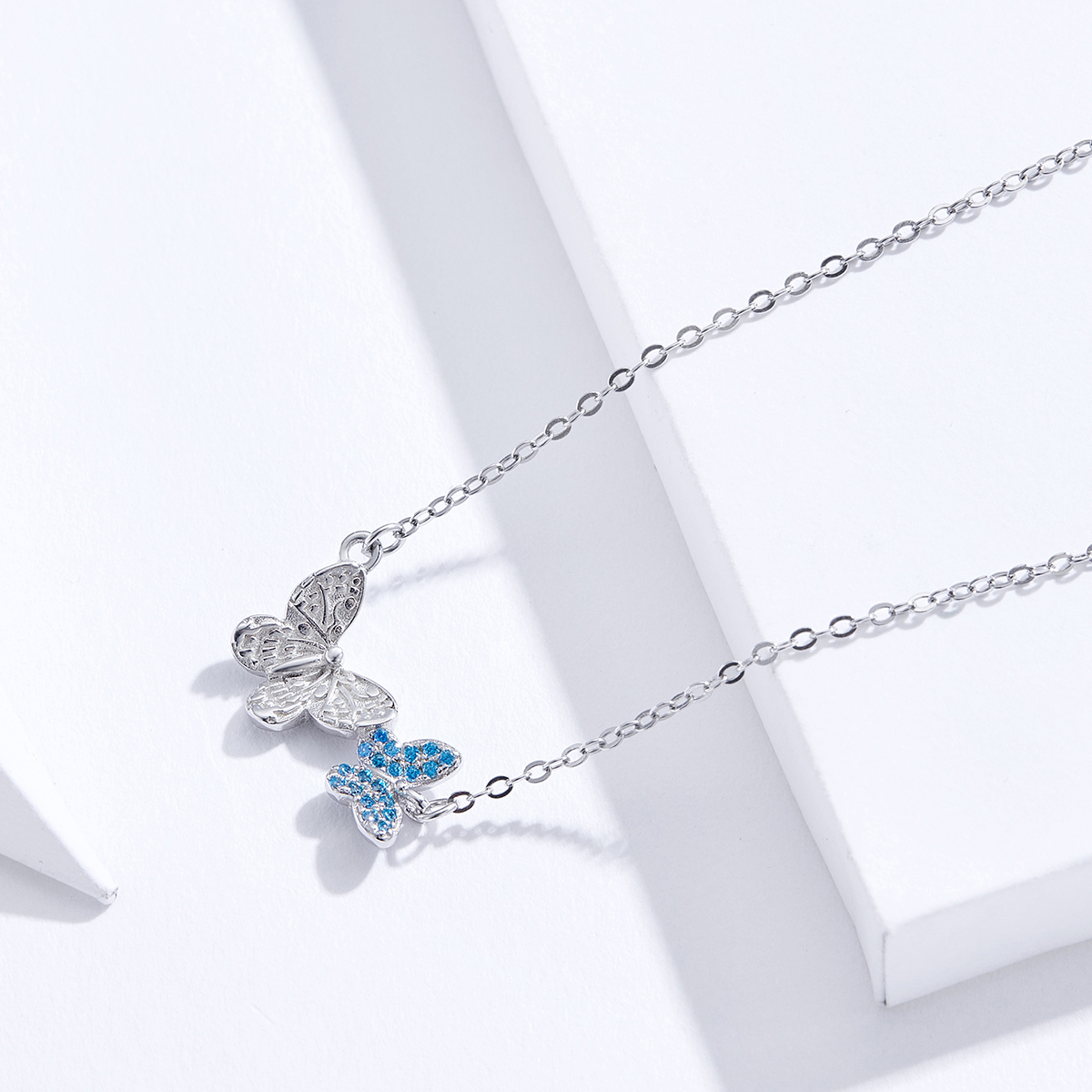 Pandora Style Vlinder Chain Ketting - SCN384