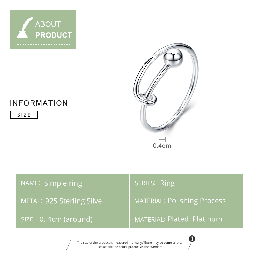 Pandora Style Eenvoudig Open Ring - SCR520