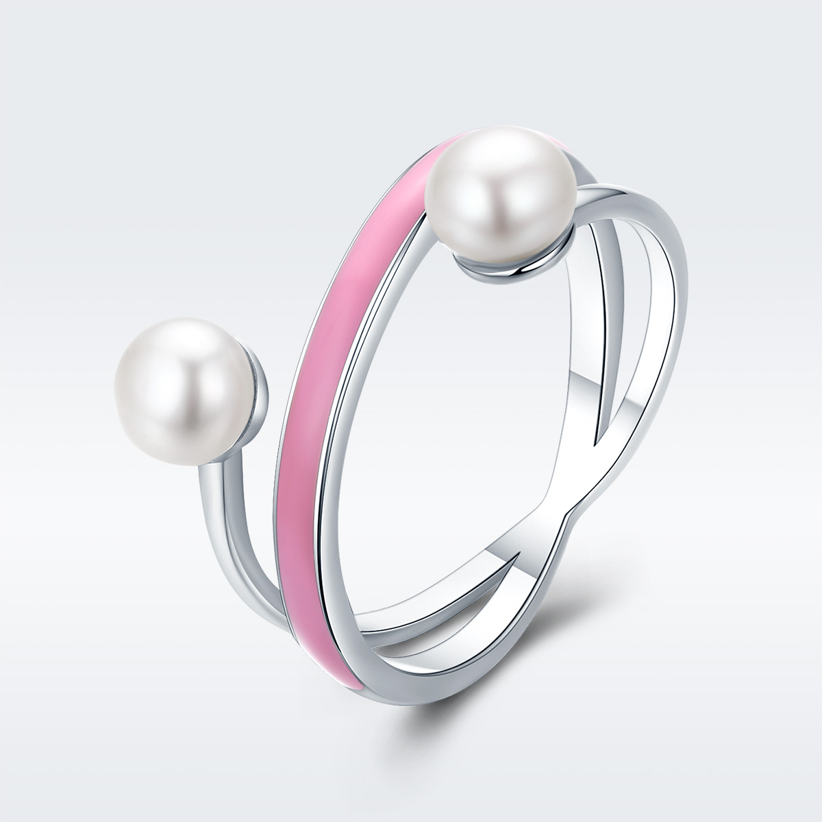 Pandora Style Elegante geometrie Ring - SCR234