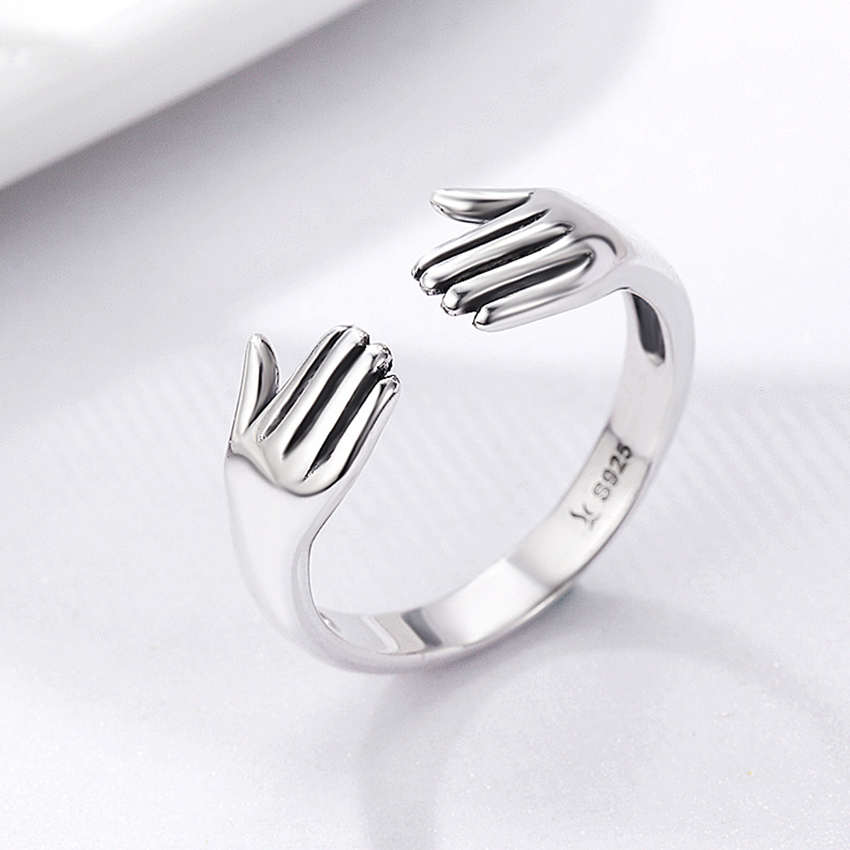 Pandora Style Geef me een knuffel Open Ring - SCR136