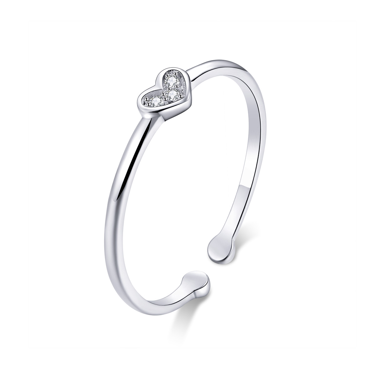 Pandora Style Hart van Lady Open Ring - SCR491