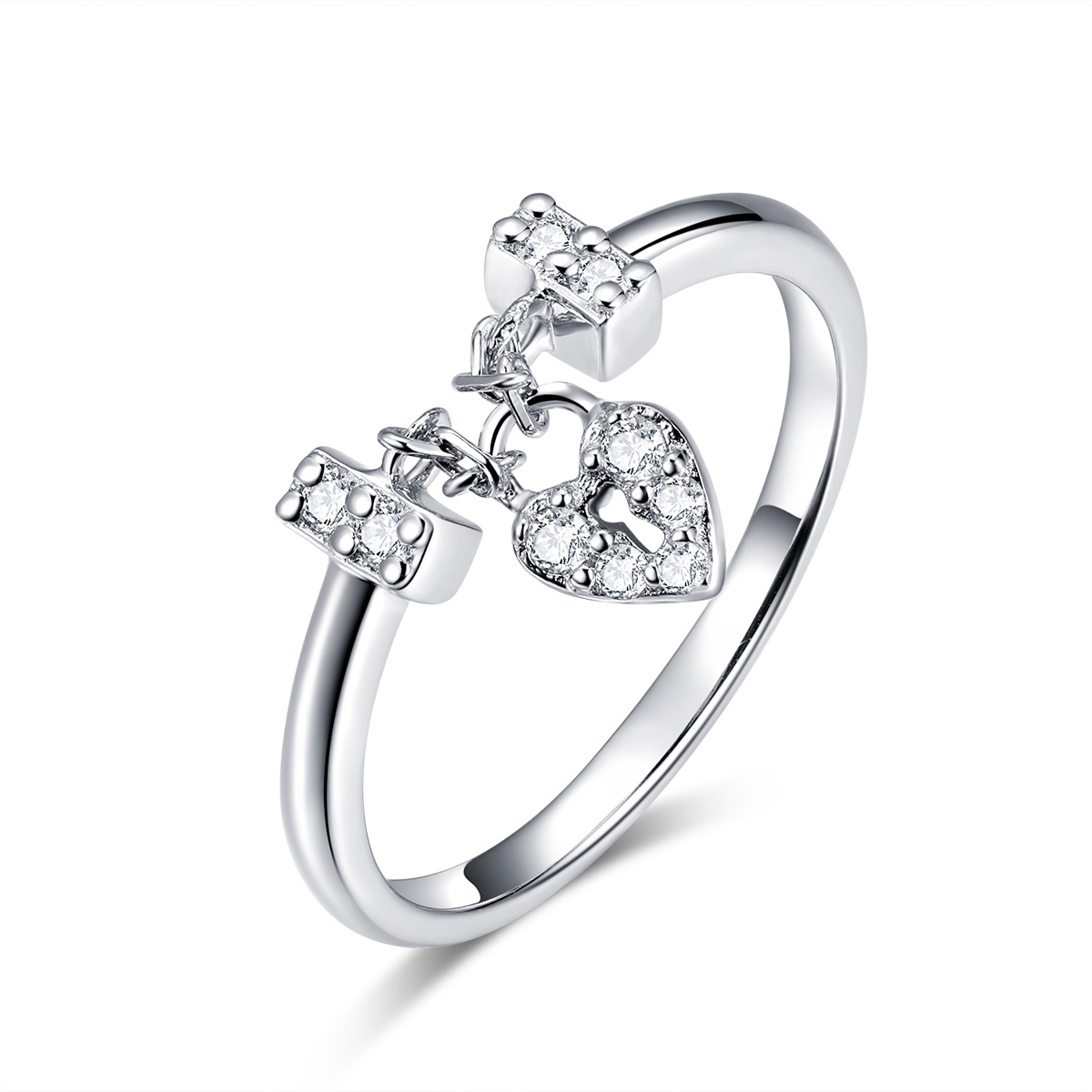 Pandora Style Hartslot Ring - SCR466