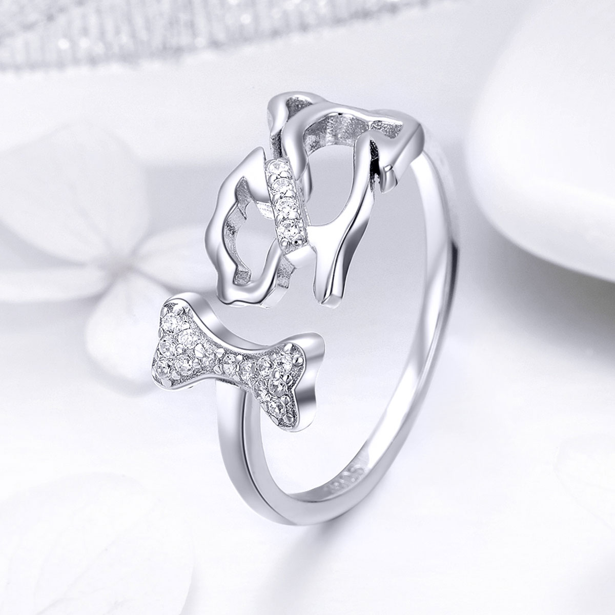 Pandora Style Hondenbedrijf Open Ring - SCR416