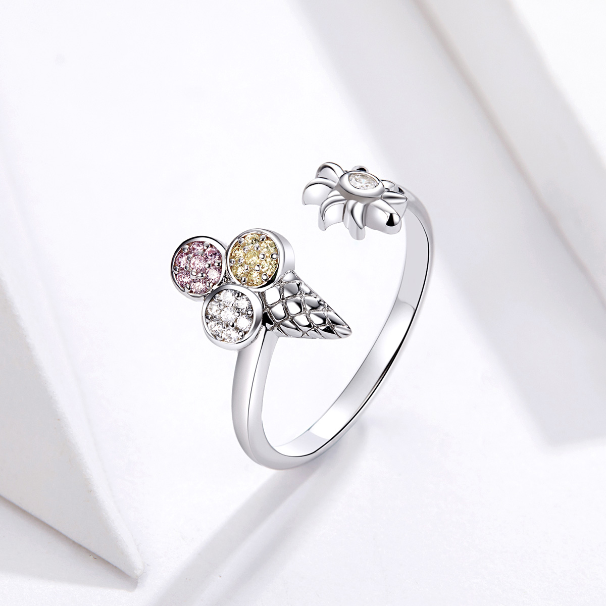 Pandora Style Ijsje Open Ring - SCR529