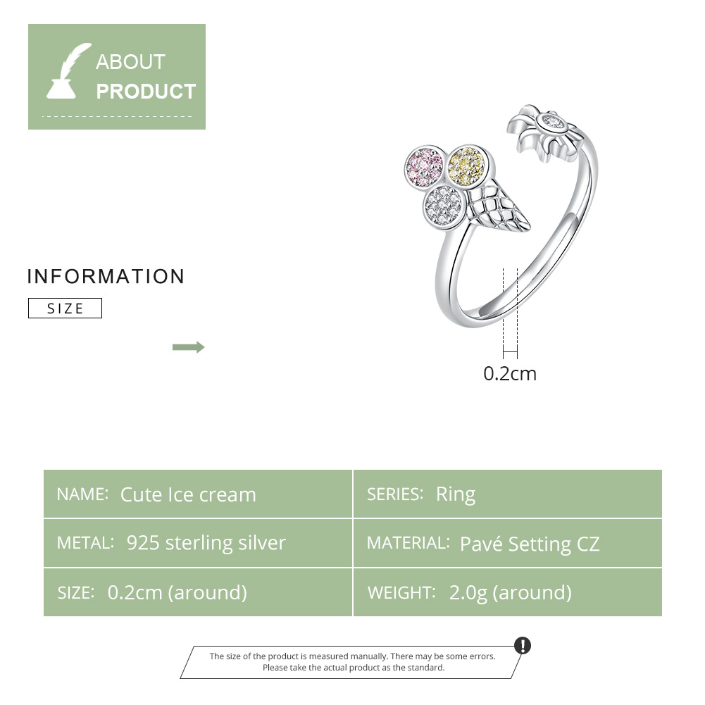 Pandora Style Ijsje Open Ring - SCR529