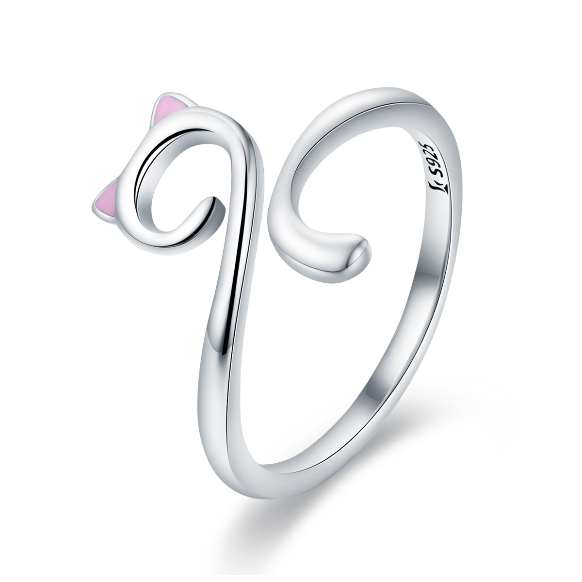 Pandora Style Katten verliefd Open Ring - SCR341