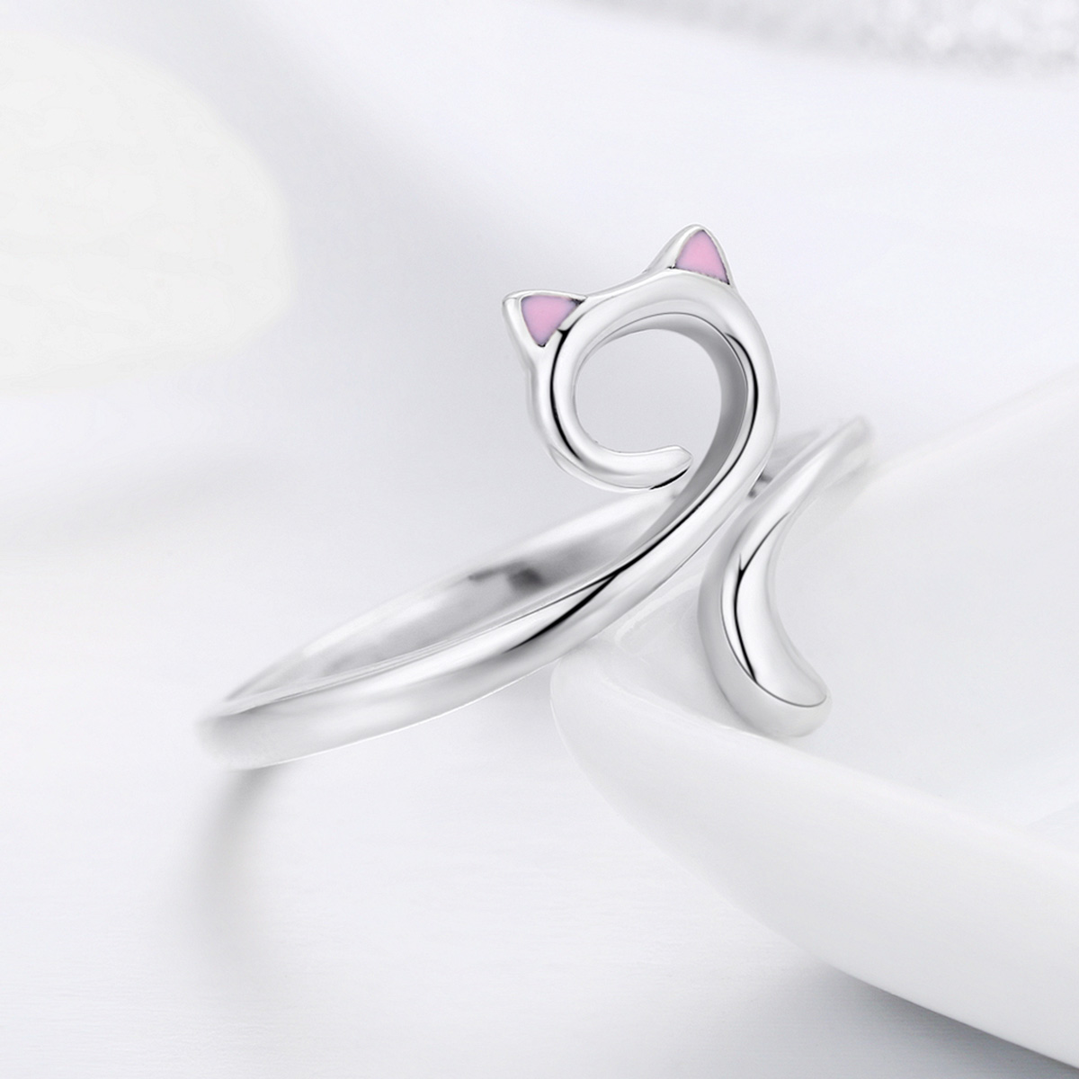 Pandora Style Katten verliefd Open Ring - SCR341