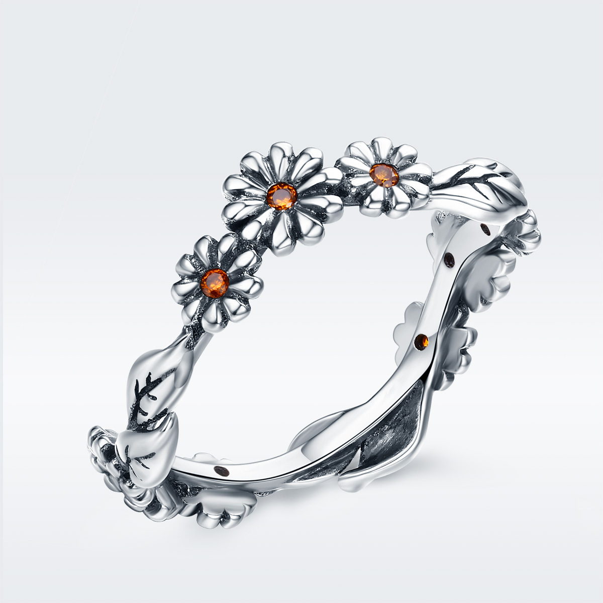 Pandora Style Madeliefje Ring - SCR298