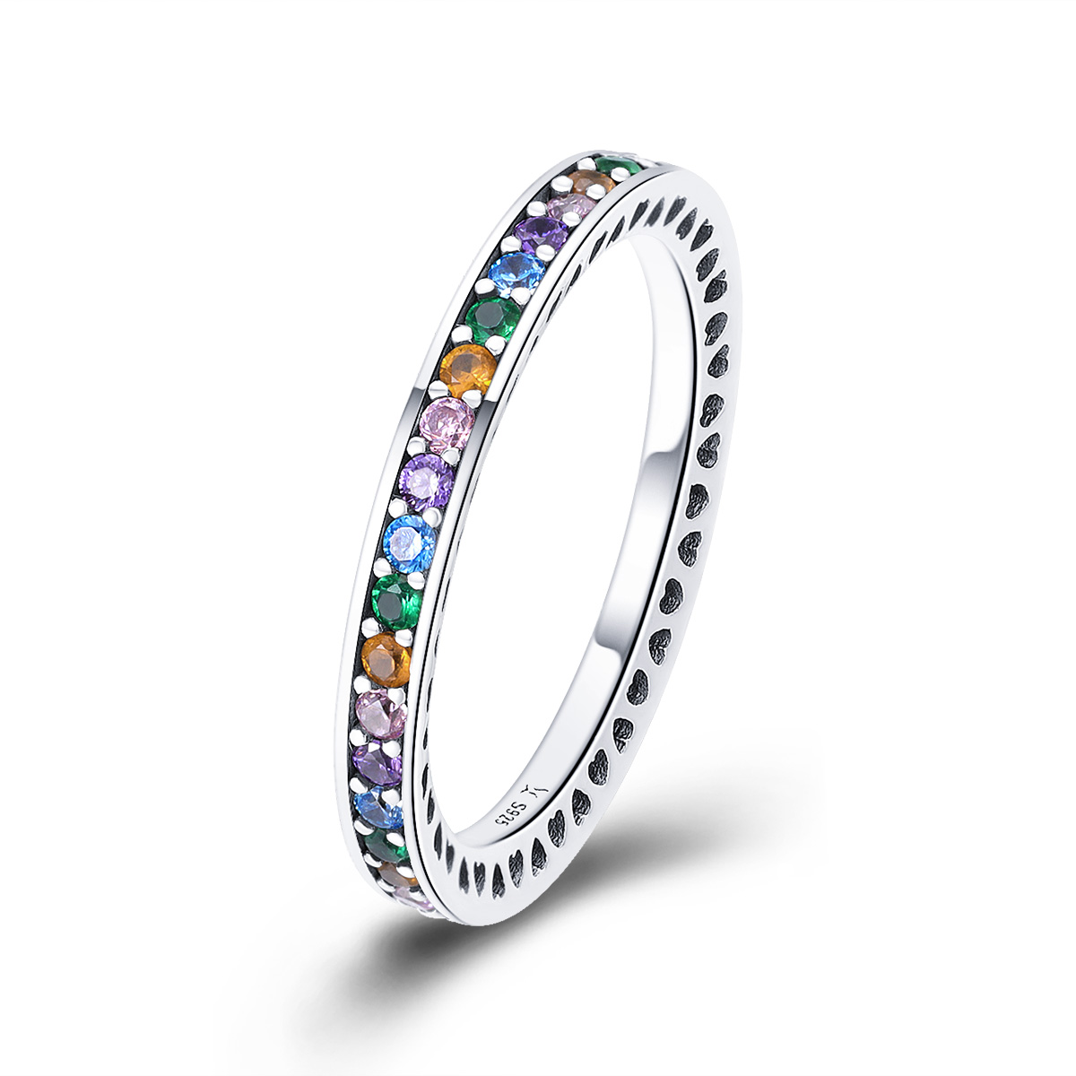 Pandora Style Regenboog Ring - SCR392