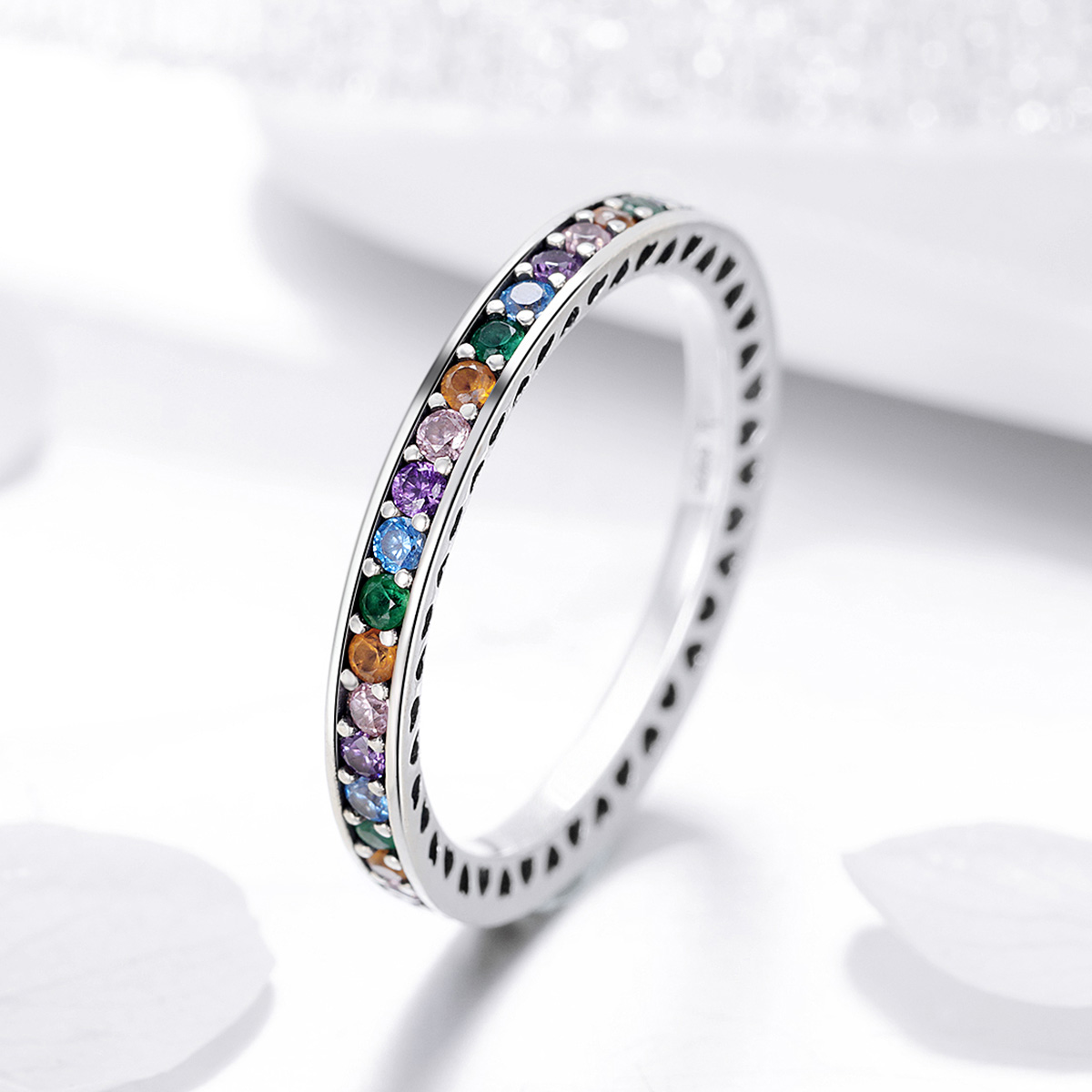 Pandora Style Regenboog Ring - SCR392