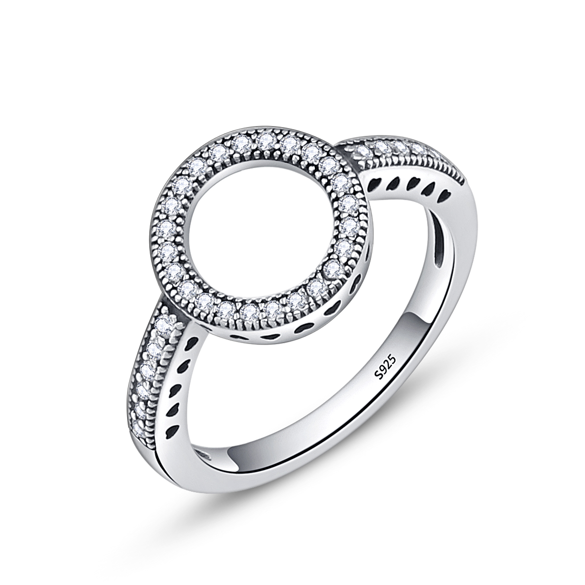 Pandora Style Ring of Halo Ring - SCR041