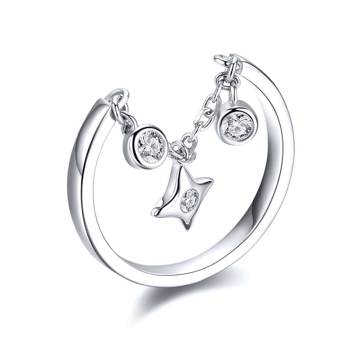 Pandora Style Sterrenhemel Open Ring - SCR408