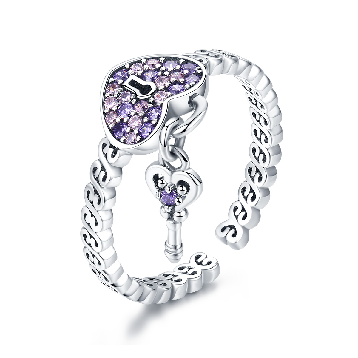 Pandora Style Zoete belofte Open Ring - SCR486